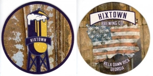 beer coaster from Hop Atomica Brewery & Gastropub ( GA-HIXT-2 )