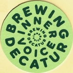 beer coaster from Ironmonger Brewing Co. ( GA-INNE-2 )