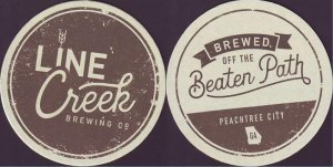 beer coaster from Little Cottage Brewery ( GA-LINE-2 )