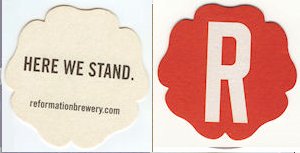 beer coaster from Rightside Brewing ( GA-REFM-1B )