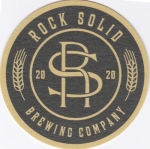 beer coaster from Rome City Brewing ( GA-ROCK-1 )