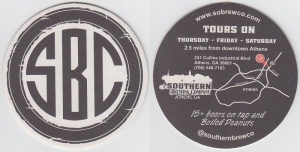 beer coaster from Southern Philosophy Brewing ( GA-SOUE-1 )