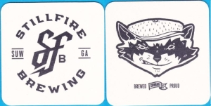 beer coaster from Stone Mountain Brewery at The Village Corner ( GA-STIL-1 )