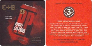 beer coaster from Tipping Point Brewing Co ( GA-THRT-5 )