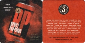 beer coaster from Tipping Point Brewing Co ( GA-THRT-8 )