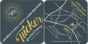 beer coaster from Tvelo Brewing Company ( GA-TUCK-4 )