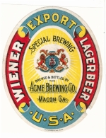 beer label from Akademia Brewing Company ( GA-ACME-LAB-5 )