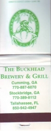 beer matchbook from Bucking Goat Brewery ( GA-BUCK-MAT-1 )