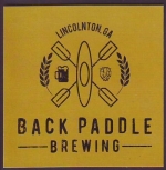 beer sticker from Bad Monkey Brewing Co., LLC. (Golden Beverage Co.) ( GA-BACK-STI-1 )