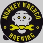 beer sticker from Moon River Brewing Co ( GA-MONK-STI-1 )