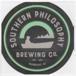 beer sticker from Split Fin Brewing ( GA-SOUH-STI-1 )