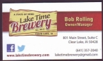 beer business card and similar from Lark Brewing Company ( IA-LAKE-BIZ-1 )