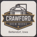 beer coaster from Dallas County Brewing ( IA-CRAW-2 )