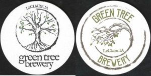 beer coaster from Gus Leisy ( IA-GREE-2 )