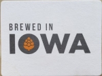 beer coaster from Iowa Brewing Co. ( IA-IOWX-1 )