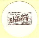 beer coaster from Lark Brewing Company ( IA-LAKE-1 )