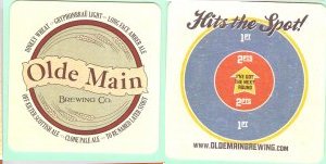 beer coaster from Ottumwa Brewing & Ice Company ( IA-OLDM-6 )