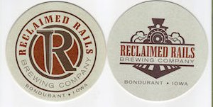 beer coaster from ReUnion Brewery ( IA-RECL-1 )