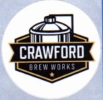 beer sticker from Dallas County Brewing ( IA-CRAW-STI-1 )