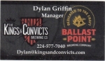 beer business card and similar from Kinslahger  Brewing Co. ( IL-KCON-BIZ-2 )