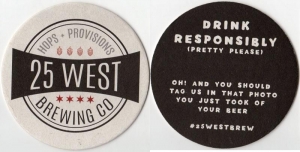 beer coaster from 2nd Amendment Brewing ( IL-25WE-1 )