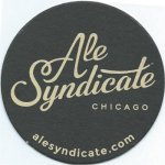 beer coaster from Aleman Brewing Co ( IL-ALES-1 )