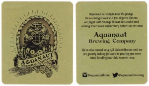 beer coaster from Arcade Brewery ( IL-AQUA-1 )