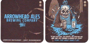 beer coaster from Art History Brewing ( IL-ARRO-5 )