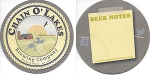 beer coaster from Cherry Street Brewing Company ( IL-CHA-2 )