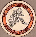 beer coaster from Church Street Brewing Co. ( IL-CHF-1 )