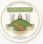 beer coaster from City Brewery Co. ( IL-CHU-1 )