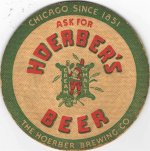 beer coaster from Holzlager Brewing Company ( IL-HOE-2 )