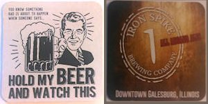 beer coaster from is/was Brewing ( IL-IRON-1 )