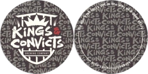 beer coaster from Kinslahger  Brewing Co. ( IL-KCON-3 )