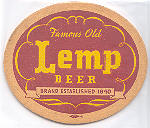 beer coaster from Lena Brewing Co. ( IL-LEM-1 )