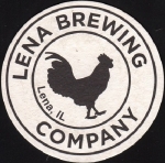 beer coaster from Libertyville Brewing Co ( IL-LENA-5 )