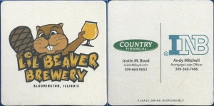 beer coaster from Limestone Brewery ( IL-LILB-1 )