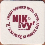 beer coaster from Niteglow Beer Co. ( IL-NIKI-2 )