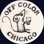 beer coaster from Off-Kilter Brewing ( IL-OFF-1 )