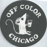 beer coaster from Off-Kilter Brewing ( IL-OFF-2 )