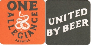 beer coaster from One Lake Brewing ( IL-ONEA-2 )