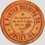 beer coaster from East St. Louis - New Athens Brewing Co. ( IL-POR-3 )