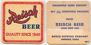 beer coaster from Reisch Charities ( IL-REI-1 )