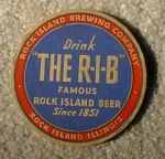 beer coaster from Rock River Brewing Co. ( IL-ROC-1 )