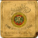 beer coaster from Ryan Brewing Co. ( IL-RUF-1 )