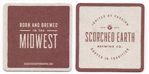 beer coaster from Scratch Brewing Co. ( IL-SCOR-2 )