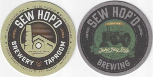 beer coaster from ShadowView Brewing Co.  ( IL-SEWH-2 )