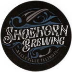 beer coaster from Short Fuse Brewing Company ( IL-SHOE-2 )