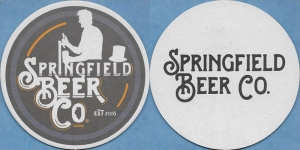 beer coaster from Springfield Brewing ( IL-SPRI-1 )