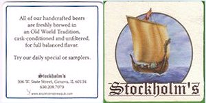 beer coaster from Stockyard Brewing Co ( IL-STK-1A )